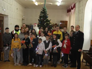Балахнинские полицейские поздравили воспитанников детского дома. 