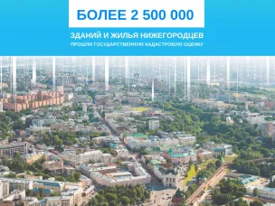 В Нижегородской области пересчитали кадастровую стоимость 2,5 миллионов зданий и жилья горожан