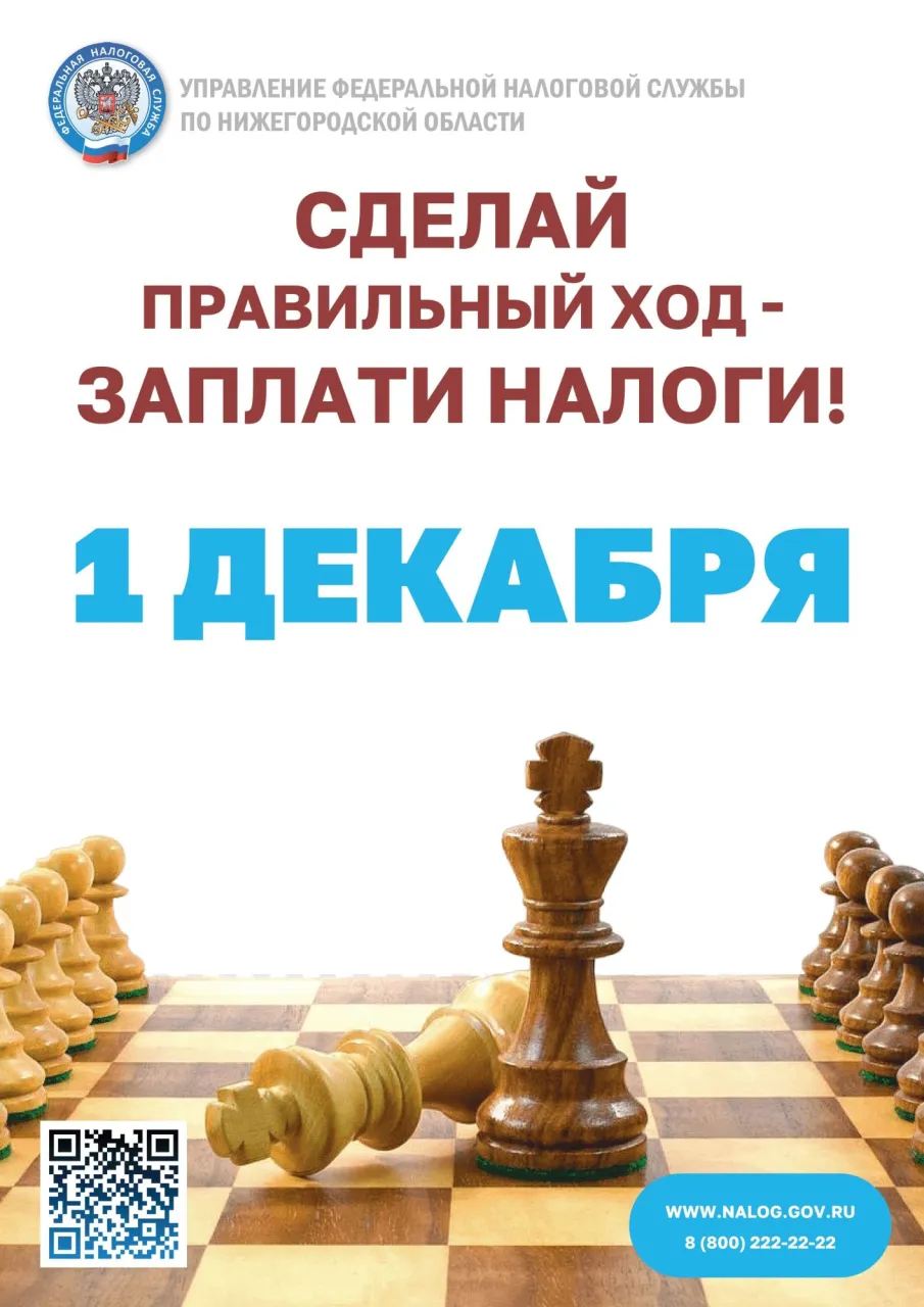 1 декабря истекает срок уплаты налогов