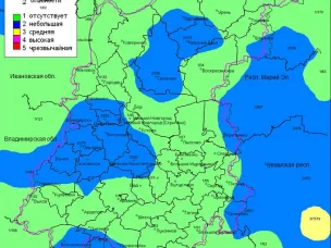 По данным ФГБУ «Верхне-Волжское УГМС», 27.08.2025 на территории области установились 1-2 классы пожароопасности лесов и торфяников.
